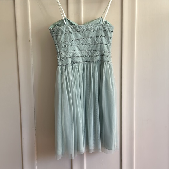 Sea foam green beaded BCBG dress. - Picture 2 of 3
